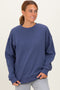 NavyFleece Crew Neck Relaxed Fit Sweatshirt