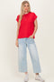 Ruby Rolled Short Sleeve Tee