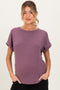 Light Plum French Terry Maternity Top