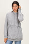 Heather Grey Double Layer Long Sleeve Nursing Hoodie