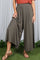 Olive Cropped Wide Leg Pants