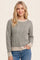 Olive Two Tone Ribbed Sweater