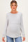 Heather Grey Maternity & Nursing Layered Knit Top