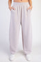 Mocha Cream Piping Detail Sweatpants
