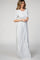 PinkBlush Heather Grey Striped Half Sleeve Maxi Dress