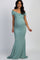 PinkBlush Mint Off Shoulder Wrap Maternity Photoshoot Gown/Dress