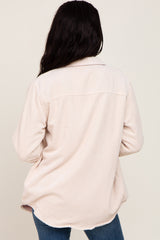 Cream Reversible Shirt Jacket