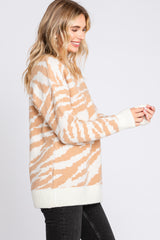 Taupe Animal Print Sweater