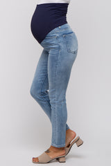 Light Blue Maternity Skinny Jeans