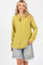 Lime Front Pocket Fringe Hem Button Up Shirt