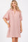 Mauve Monochrome Striped Dress