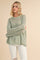 Light Olive Open-Knit Sweater