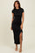 Black Side Slit Maxi Dress
