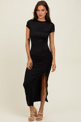 Black Side Slit Maxi Dress