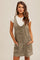 Olive Wash Twill Overall Dress