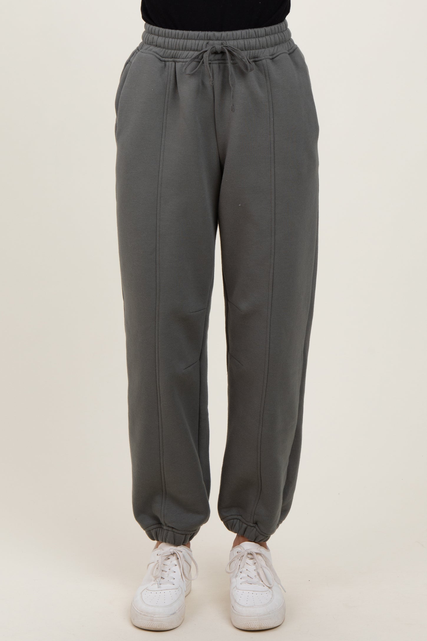 Olive Drawstring Relaxed Fit Sweatpants