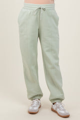 Mint Drawstring Relaxed Fit Maternity Sweatpants