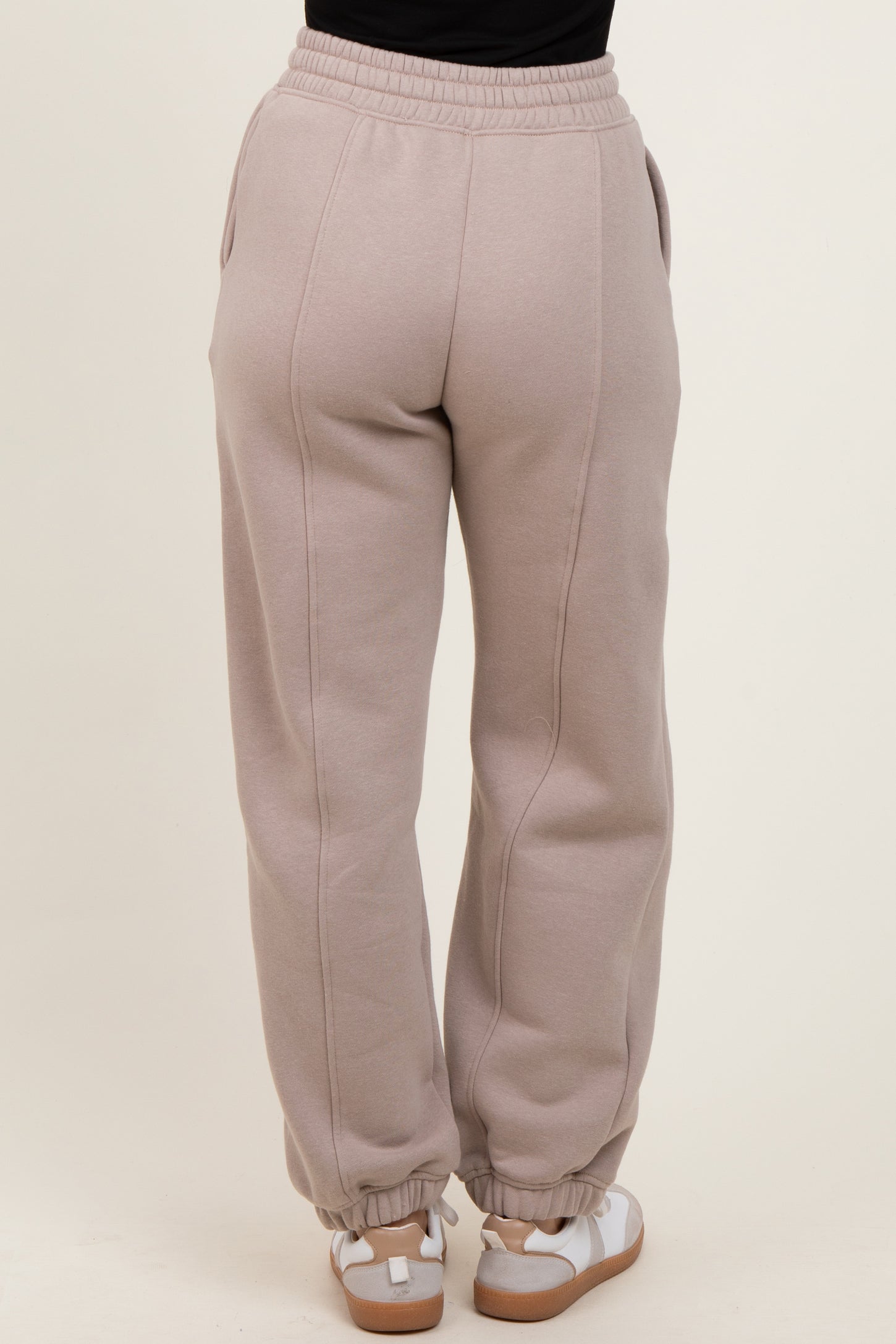 Light Mocha Drawstring Relaxed Fit Sweatpants