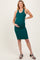 Deep Teal Ribbed Racer Back Sleeveless Maternity Midi Dress