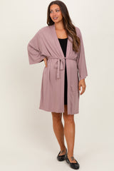 Mauve Delivery/Nursing Maternity Robe