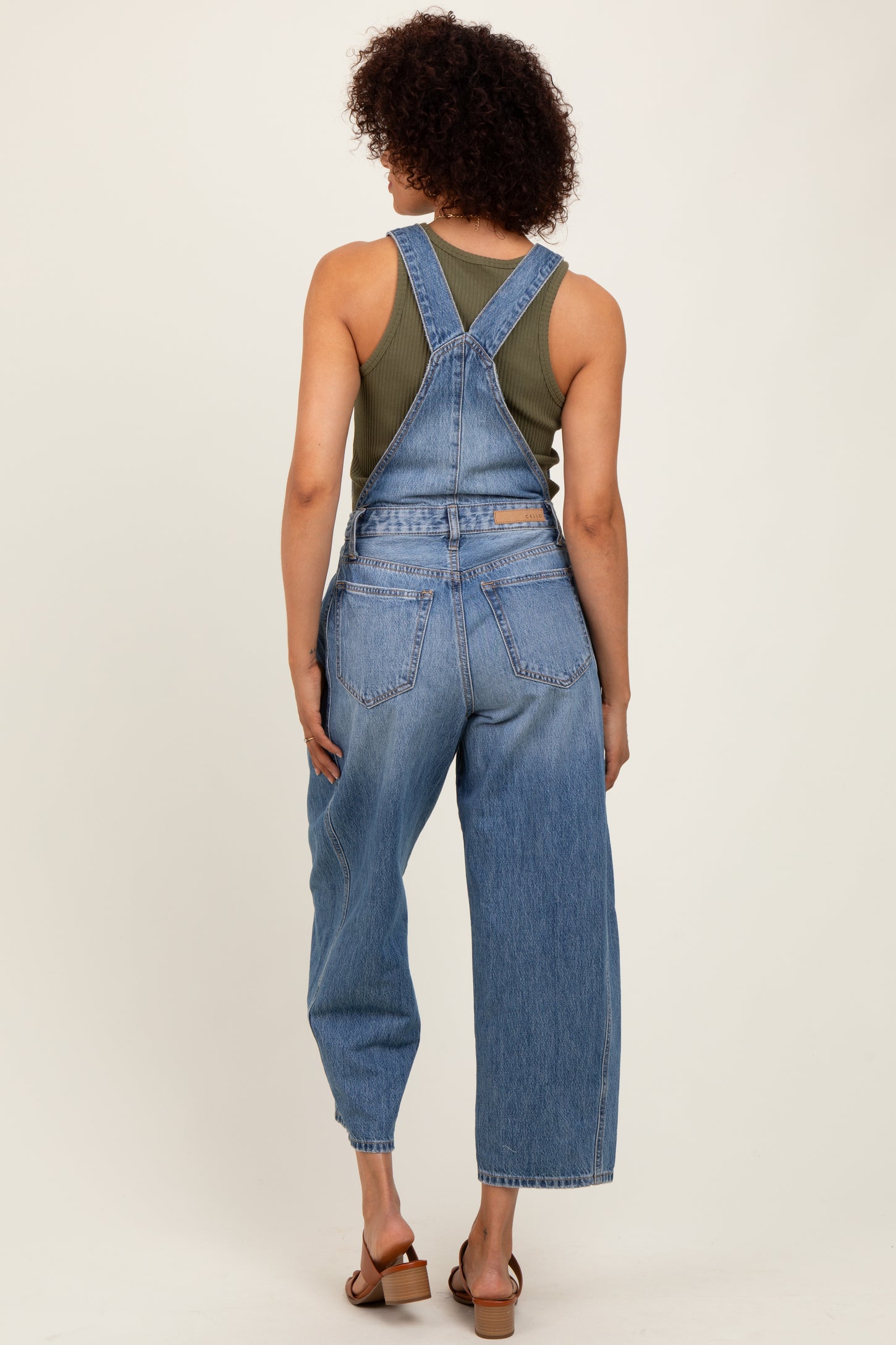 Blue Barrel Leg Overalls