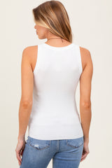 Ivory Knit Maternity Tank Top