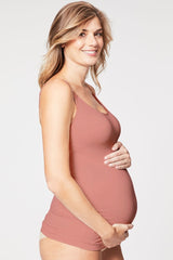 Mauve Cake Maternity Toffee Seamless Nursing Tank
