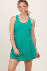 Emerald Green Tennis Racerback Romper Dress