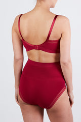 Burgundy Cache Couer Maternity Milk Brief
