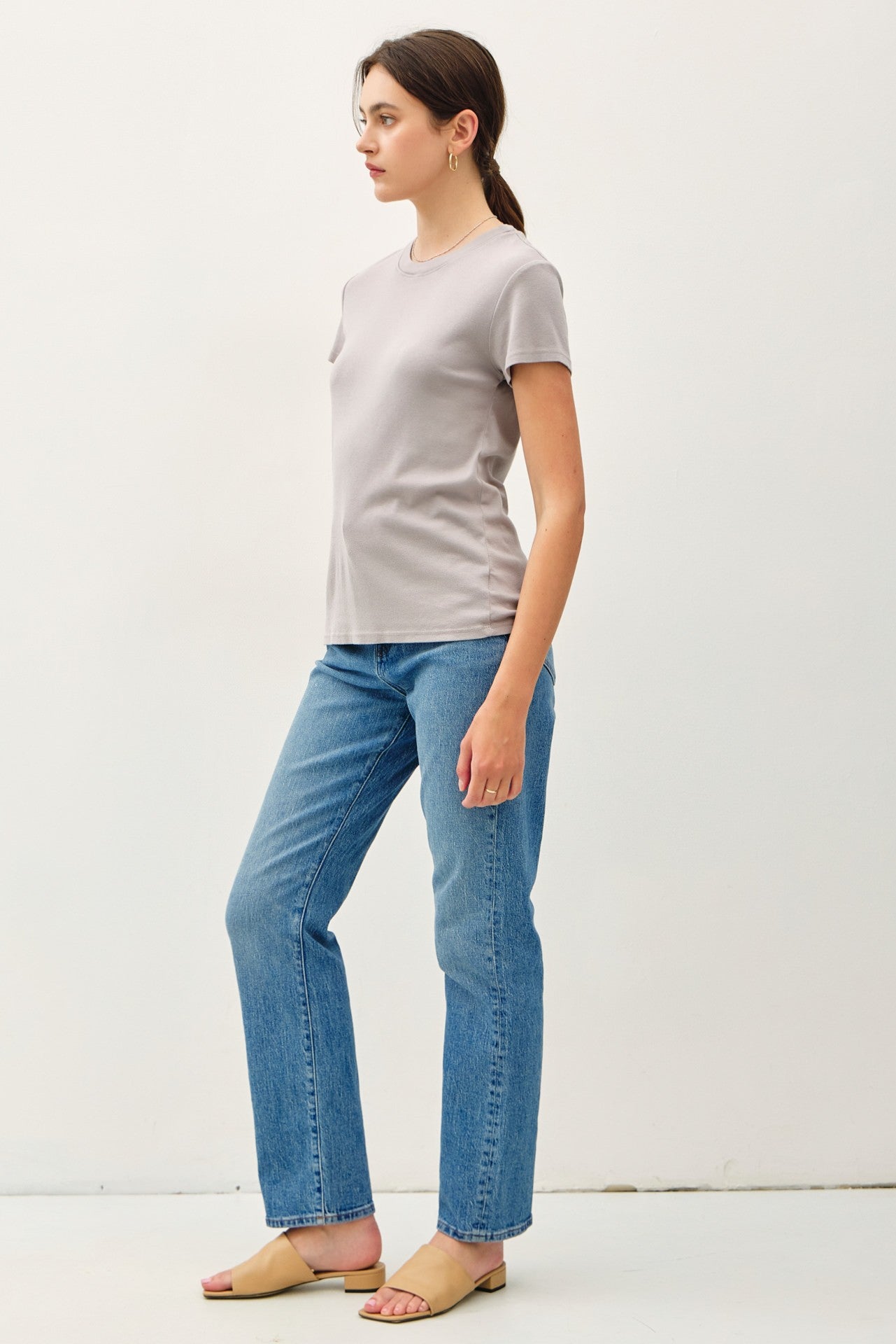 Grey Classic Crewneck T-Shirt