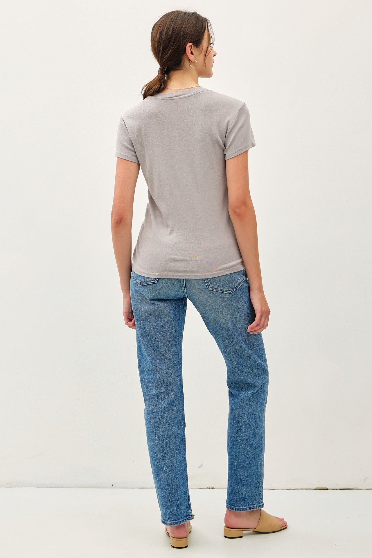 Grey Classic Crewneck T-Shirt