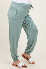 Jade Drawstring Maternity Jogger Pants