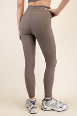 Mocha Ribbed Leggings