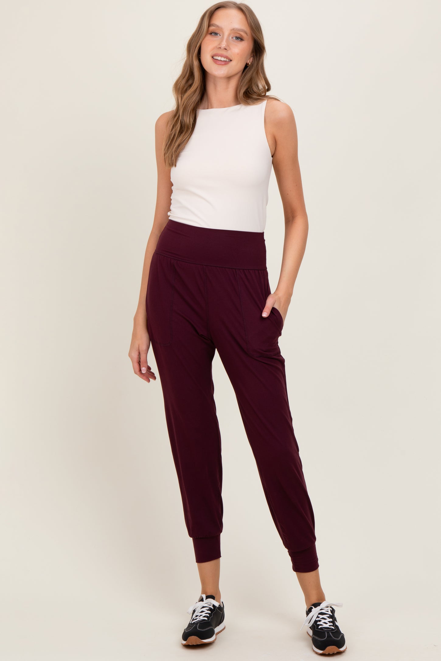 Burgundy Joggers