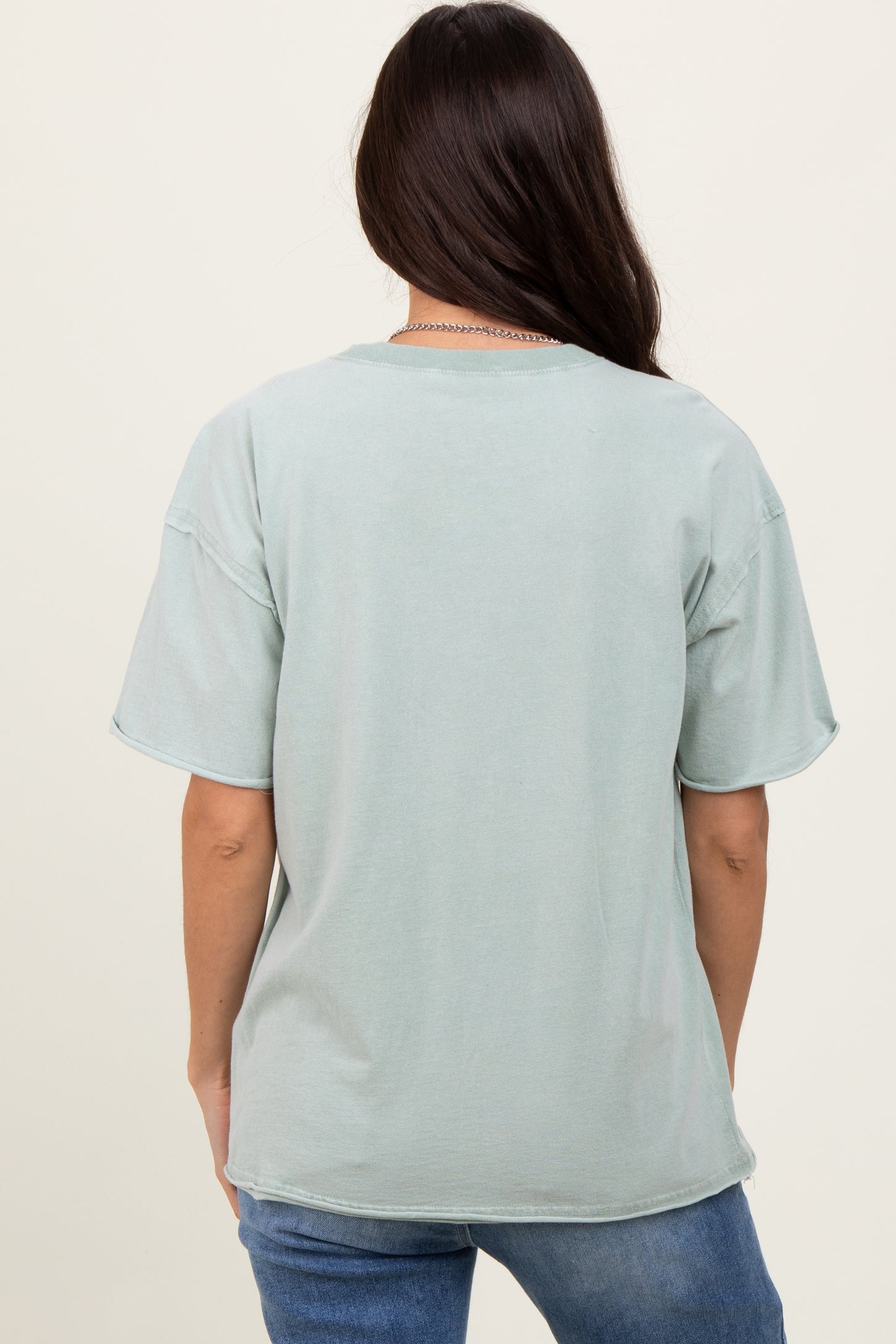 Sage Short Sleeve Front Pocket Tunic Top