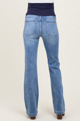 Blue Vintage Wash Bootcut Maternity Jeans