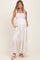 Peach Floral Cotton Maternity Dress