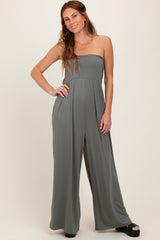 Olive Wide Leg Jumpsuit