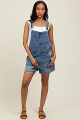 Light Blue Wash Denim Shortalls