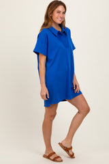 Royal Blue Mini Polo Dress