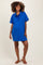 Royal Blue Maternity Mini Polo Dress