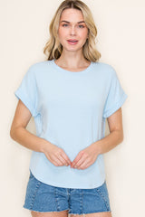 Light Blue French Terry Top