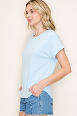 Light Blue French Terry Top