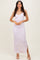 Light Pink Spring Floral Print Sleeveless Dress