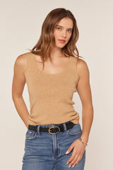 Camel Knit Tank Top