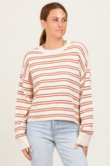 Pink Multicolor Stripe Sweater