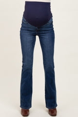 Dark Wash Super High Rise Bootcut Maternity Jeans