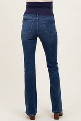 Dark Wash Super High Rise Bootcut Maternity Jeans