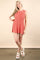 Coral Knit Sleeveless Sweater Shorts Set