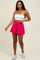 Fuchsia Ribbed Lounge Shorts